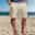 Men's Shorts Linen Shorts Summer Shorts Beach Shorts Multi Pocket Straight Leg Plain Comfort Breathable Short Casual Daily Holiday Fashion Designer White Army Green