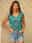 Women's Tank Top Basic Print Sleeveless Regular Tops V Neck Casual Red Blue Purple Green