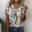 Women's T Shirt Basic Graphic Regular Tops Short Sleeve V Neck Buttons Cut Out Print Regular Fit Daily Weekend Blue Green Khaki