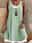 Women's Fake two piece Skater Dress Mini Dress Linen Basic Plain Crew Neck Sleeveless Daily Summer Spring Black Light Green