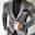 Men's Sport Coat Blazer Jacket Fashion Casual Solid Colored Blazer Grey Standard Fit Single Breasted One-button