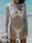 Women's White Dress Mini Dress Backless Vacation Beach Sexy Square Neck Long Sleeve Black White Color