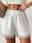 Women's Shorts Plain White Active High Waist Short