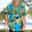 Men's Floral Pineapple Frog Shirt Summer Hawaiian Shirt Graphic Shirt Aloha Shirt Short Sleeve Shirt Turndown Outdoor Street 3D Print Red green Olive Green Pink Red Blue Button-Down Clothing Apparel