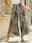Women's Wide Leg Baggy Pants Elegant Frenchy High Waist Paperbag Waist Tulip Hem Daily Black Summer Spring Regular Fit