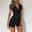 Women's Normal Romper Active Solid Color Short Sleeve Shirt Collar Buttons Street Sport Regular Fit Black Brown Summer