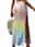 Women's Swimwear Swimdresses Swimsuit Cut Out Vacation Beach Wear Color Block Sleeveless Bathing Suits
