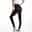 Women's Tights Pants Trousers Faux Denim High Waist Full Length Black