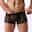 Men's 1pack Underwear Boxers Underwear Mesh Nylon Spandex Pure Color Low Waist Black White