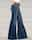 Women's Jeans Bootcut Denim Baggy Full Length Blue Autumn / Fall