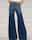 Women's Jeans Bootcut Denim Baggy Full Length Blue Autumn / Fall