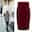 Women's Skirt Pencil Work Skirts Above Knee Skirts Solid Colored Office / Career Daily Fall & Winter Tweed Woolen Fashion Gary Black Wine