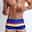 Men's Swimwear Swim Trunks Swim Brief Print Stripe Antibacterial Leak Proof Beach Swimming Pool Fashion Simple Blue Orange Micro-elastic