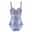 Women's Normal Swimwear One Piece Monokini Swimsuit Tummy Control Open Back Printing Flower Strap Vacation Fashion Bathing Suits