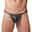 Men's 1 PC G-string Underwear PU Spandex Pure Color Low Waist Black