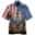 Men's Shirt Summer Hawaiian Shirt Graphic Prints Eagle American Flag Turndown Black Black / Green Yellow Light Green Black / Brown Casual Hawaiian Short Sleeve Print Button-Down Clothing Apparel