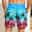 Men's Board Shorts Swim Shorts Swim Trunks Summer Shorts Beach Shorts Drawstring with Mesh lining Elastic Waist Graphic Coconut Tree Breathable Soft Short Casual Daily Holiday Streetwear Hawaiian Red