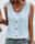 Women's Tank Top Eyelet top Dressy Tops Button Daily Weekend Basic Sleeveless Sleeveless U Neck Light Blue