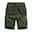 Men's Cargo Shorts Summer Shorts Drawstring Elastic Waist Multi Pocket Plain Comfort Wearable Casual Daily Holiday Cotton Blend Sports Fashion ArmyGreen Black