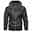 Men's Faux Leather Jacket Biker Jacket Motorcycle Jacket Outdoor Daily Wear Waterproof Windproof Full Zip Modern Style Fall Winter Solid Color Casual Collarless Regular Standard Fit Regular Fit Black