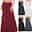 Women's A Line Long Skirt Maxi Skirts Solid Colored Office / Career Street All Seasons Cotton Fashion Basic Casual Black White Wine Navy Blue