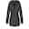 Women's Winter Coat Quilted Jacket Mid Length Puffer Coat Thermal Warm Parka with Pocket Fall Windproof Heated Coat  Zipper Hooded Lightweight Outerwear Long Sleeve Army Green Black