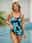 Women's Plus Size Swimwear Tankini 2 Piece Swim Dress Swimsuit 2 Piece Floral Strap Summer Bathing Suits