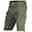 Men's Tactical Shorts Cargo Shorts Zipper Pocket Plain Waterproof Breathable Outdoor Daily Going out Fashion Casual Black Green