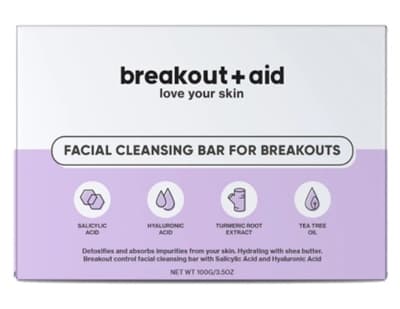 Breakout + Aid Facial Cleansing Bar 100 g 