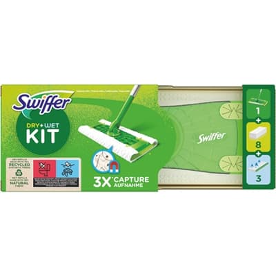 Swiffer Starter Set + 8 Dry + 3 Wet Wipes