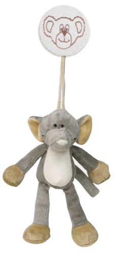 Teddykompaniet Tøjdyr i Klemme 16cm, Elefant,  14814 +0mdr