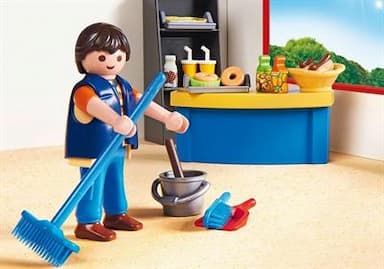 Playmobil Janitor With Kiosk 9457