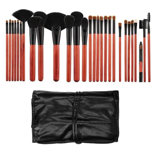 <div>Mimo Makeup Brush Cherry &amp; Black Set&nbsp; 28 pcs</div>