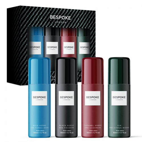 <div>Bespoke Mini Body Spray Gift Set 4 x 50 ml&nbsp;</div>