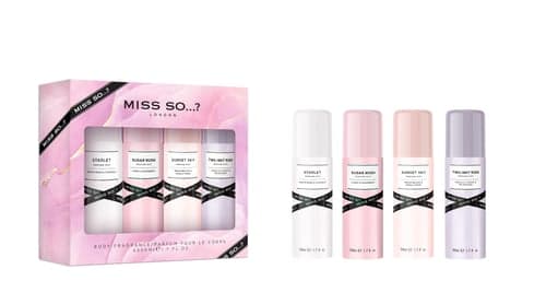 <div>Miss So...? Mini Body Fragrance Mist Gift Set 4 x 50 ml&nbsp;</div>