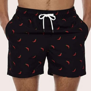 Men's 3D Print Ice Cream Surfboard Swimming Trunks Board Shorts Swim Shorts Mid Waist Streetwear Hawaiian Boho Casual Daily Holiday Drawstring with Mesh lining Elastic Waist Designer Clothing Apparel