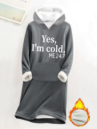 Women's Hoodie Dress Casual Dress Mini Dress Sherpa Fleece Lined Warm Outdoor Vacation Going out Hoodie Print Pocket Letter Loose Fit Black Dark Pink Blue S M L XL XXL