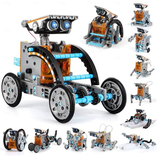 12-in-1 STEM Solar Robot Kit Toys Gifts for Kids Educational Building Science Experiment Set Birthday for Kids Boys Girls