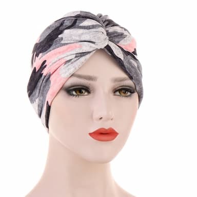 Women Muslim Daily Turban Folding Cross Knotted Hair Scarf Elastic Head Wrap Headwear Bandanas Lady Hair Hats Beanie Hair Loss Accessories