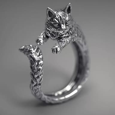 1PC Adjustable Ring For Women's Gift Daily Date Alloy Retro Animal