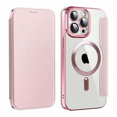 Phone Case For Apple AirTag iPhone 16 iPhone 15 Pro Max Plus 14 13 12 11 Wallet Case With Magsafe Transparent Card Slot Retro TPU PU Leather