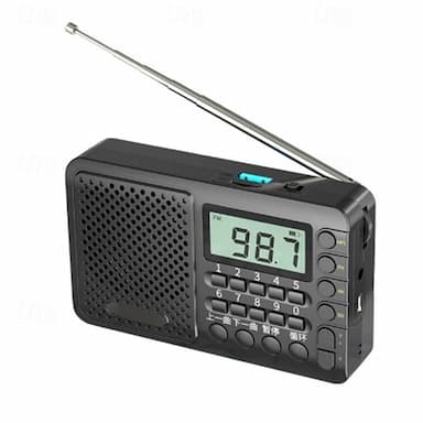 Full Band Radio Portable FM/AM/SW Receiver Radios LED Display for Adult Indoor Outdoor AAA Batteries Powered