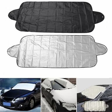 Cling Magnetic Winter Car Snow Cover Foldable Car Windshield Cover Sunshade Cover Easy to Enstall
