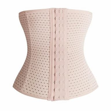 Women's Waist Trainer Shapewears Tummy Control Push Up Front Close Office Yoga Running Gym Plus Size Sport Breathable Solid Color Hook & Eye Home Outfits