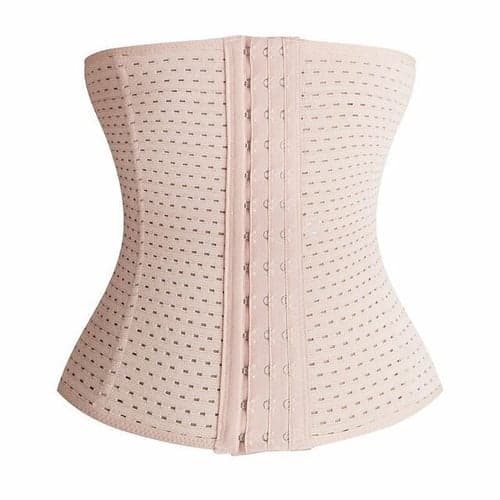 Women's Waist Trainer Shapewears Tummy Control Push Up Front Close Office Yoga Running Gym Plus Size Sport Breathable Solid Color Hook & Eye Home Outfits