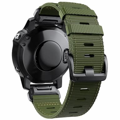 Watch Band for Garmin Fenix 7 7X 6 6X Forerunner 955 945 935 Instinct 2X Solar Epix Approach S62 S60 Marq Descent G1 Quatix 7 Nylon Replacement  Strap Quick Fit 22 26mm Military Protective Wristband