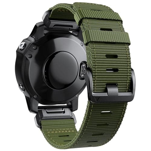 Watch Band for Garmin Fenix 7 7X 6 6X Forerunner 955 945 935 Instinct 2X Solar Epix Approach S62 S60 Marq Descent G1 Quatix 7 Nylon Replacement  Strap Quick Fit 22 26mm Military Protective Wristband