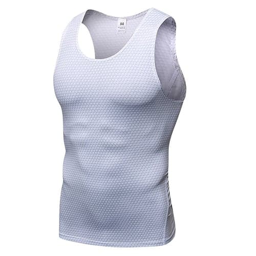Men's Gym Tank Top Workout Tank Base Layer Athletic Spandex Breathable Quick Dry Soft Fitness Running Jogging Sportswear Activewear Solid Colored Black White Red