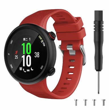 Watch Band for Garmin Forerunner 45/45S, Swim 2 Silicone Replacement  Strap with Removal Tool Breathable Sport Band Wristband