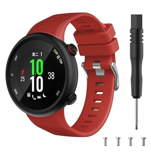 Watch Band for Garmin Forerunner 45/45S, Swim 2 Silicone Replacement  Strap with Removal Tool Breathable Sport Band Wristband